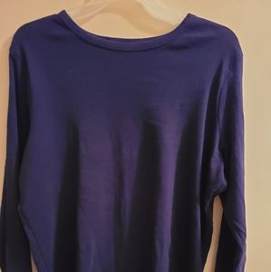 Lauren by Ralph Lauren long sleeve navy shirt